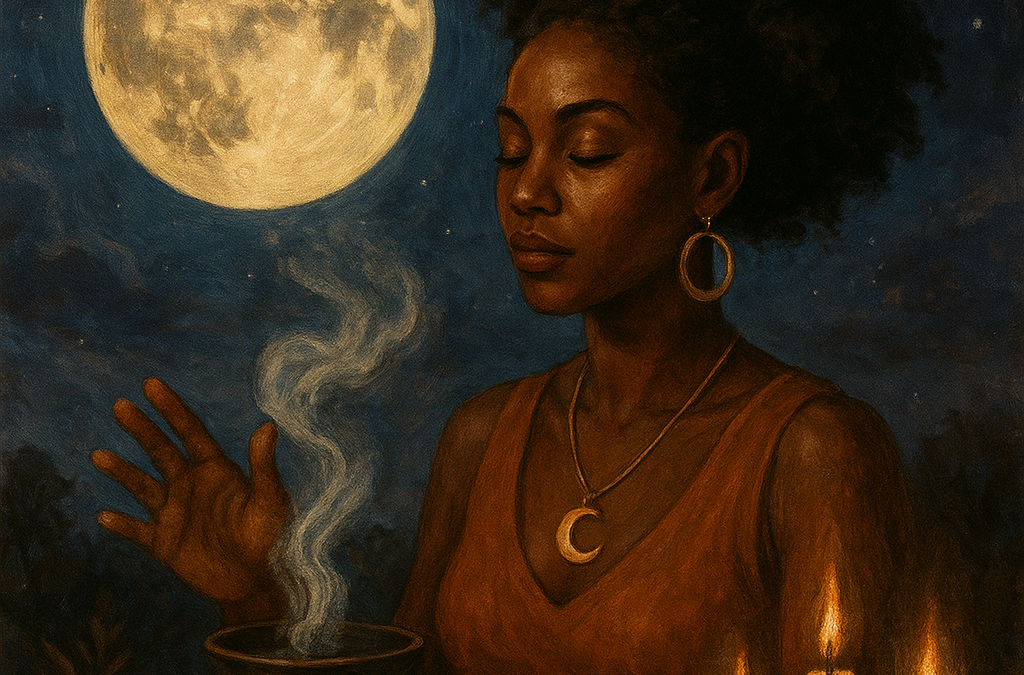 Rituel de pleine lune féminin : guide puissant pour les femmes noires